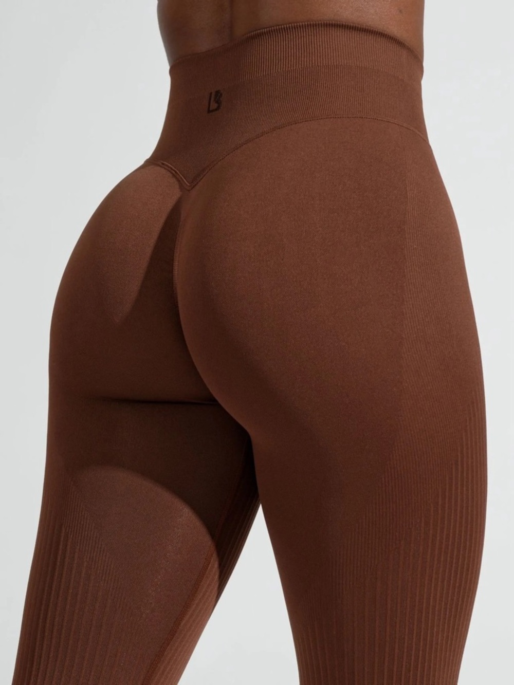 Buffbunny Ribbed Seamless Legging — Mocha